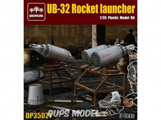 Diopark accessoires militaire 35021 Lance-roquettes UB-32 x3 1/35