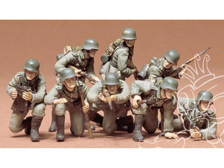 Tamiya maquette Figurines 35061 Panzergrenadiers allemand WWII 1/35