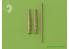 Master Model AM-48-010 Bf 109 F, G1 - G4 Armement et tube pitot 1/48