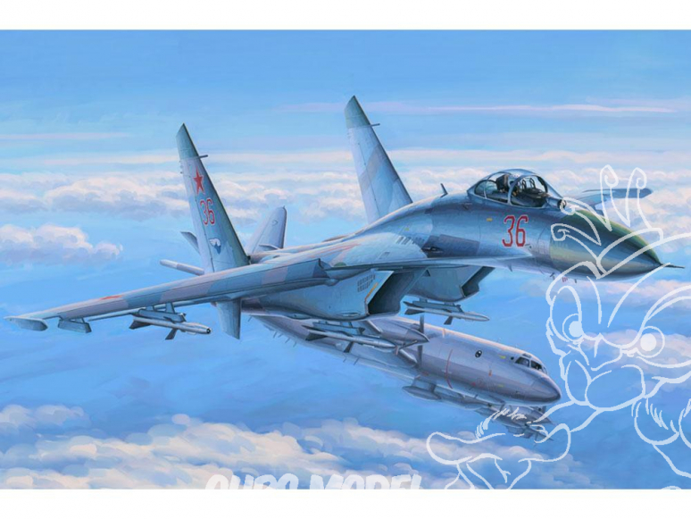 Hobby Boss maquette avion 81712 Sukhoi Su-27 Flanker Early 1/48