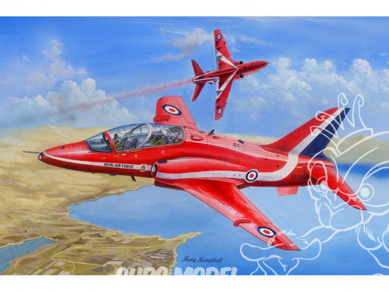 Hobby Boss maquette avion 81738 RAF Red Arrows Hawk T MK.1/1A 1/48