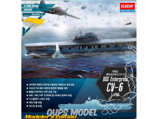 Academy maquette bateau 14224 USS Entreprise CV-6 Edition Modeler's 1/700