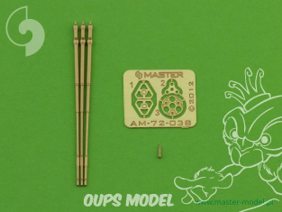 Master Model AM-72-038 M197 Triple Canon rotatif 20mm (AH-1 Cobra) 1/72