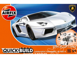 Airfix maquette enfant j6019 QUICK BUILD Lamborghini Aventador blanche