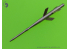 Master Model AM-32-050 MiG-21 Bis (Fishbed L / N) Tube pitot 1/32