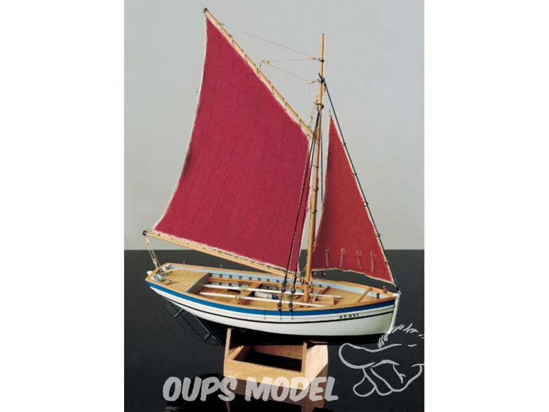 Corel bateaux bois SM43 Sloup Embarcation de Bretagne 1/25