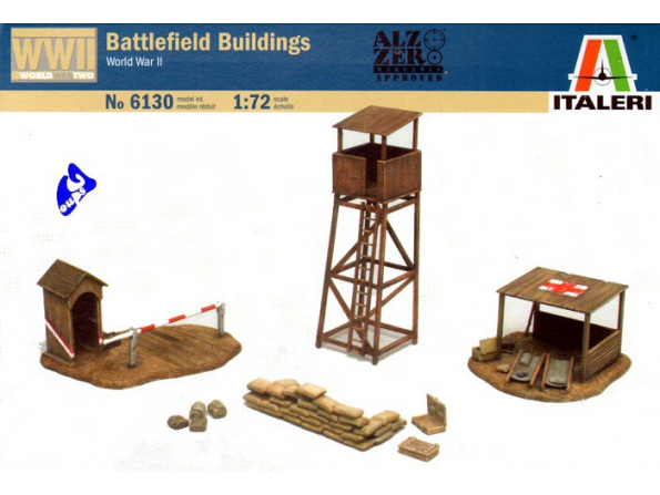 Italeri maquette militaire 6130 Batiments Champ de bataille 1/72