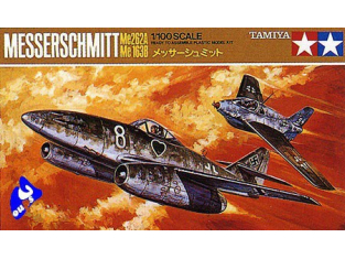 TAMIYA maquette avion 60023 Messerschmitt Me262A & Me163B 1/100