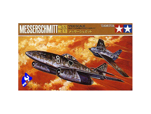 TAMIYA maquette avion 60023 Messerschmitt Me262A & Me163B 1/100