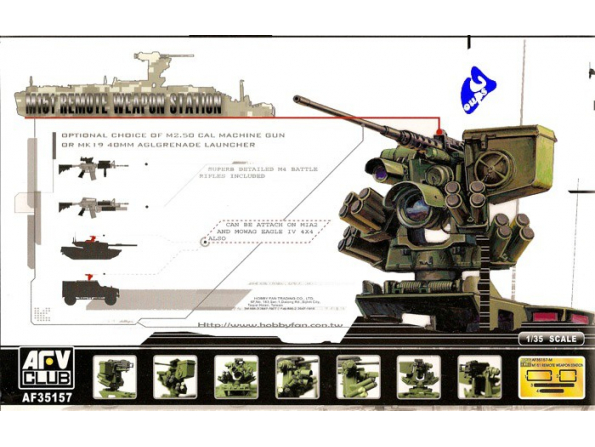 AFV maquette militaire 35157 M151 REMOTE WEAPON 1/35