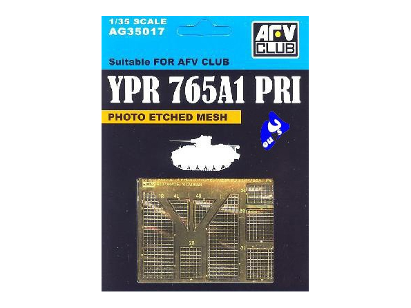 AFV maquette militaire ag35017 GRILLES DE PROTECTION YPR 765A1 1/3