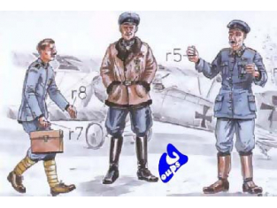 CMK figurine 72044 PILOTE ET MECANICIENS ALLEMAND 1/72