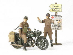 TAMIYA maquette militaire 35316 moto britannique bsaM20 avec police militaire 1/35