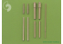 Master Model AM-48-019 Focke Wulf Fw 190 A7, A8 Set Armement &amp; Tube pitot 1/48