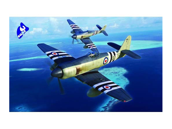 Trumpeter maquette avion 02844 HAWKER "SEA FURY" FB.11 1/48