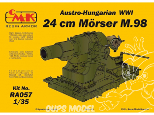 CMK kit resine RA057 AUSTRO-HONGROISE WWI 24 cm Mörser M.98 1/35