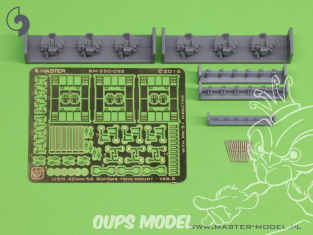 Master Model SM-350-092 Canons USN 40mm Bofors Twin Mount Ver. 2 avec Mk-51 Director x6 1/350
