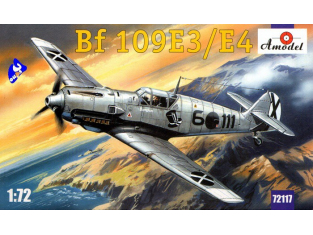Amodel maquette avion 72117 MESSERSCHMITT Bf 109 E3/E4 1/72