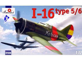 Amodel maquette avion 72124 POLIKARPOV I-16 typ.5/6 1/72