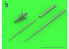 Master Model AM-32-091 Sukhoi Su-25 (Frogfoot) Tubes pitot 1/32