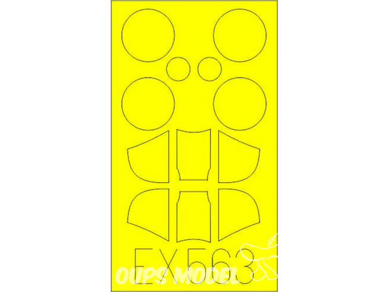 Eduard Express Mask EX563 Henschel Hs 123 Gaspatch Models 1/48