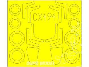 Eduard Express Mask CX494 MiG-29SMT Zvezda 1/72