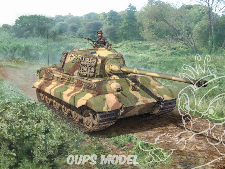 Italeri maquette militaire 15765 Sd.Kfz.182 Tigre II 1/56 28mm