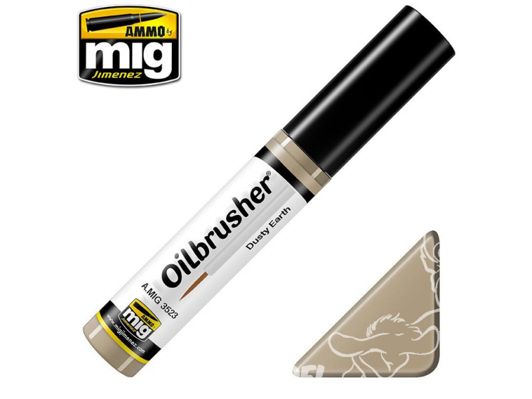 MIG Oilbrusher 3523 Terre poussiéreuse Peinture a l'huile avec applicateur
