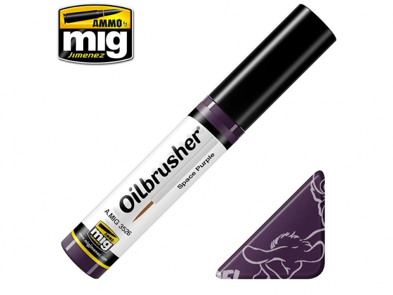 MIG Oilbrusher 3526 Violet espace Peinture a l'huile avec applicateur
