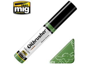 MIG Oilbrusher 3530 Vert herbe Peinture a l'huile avec applicateur