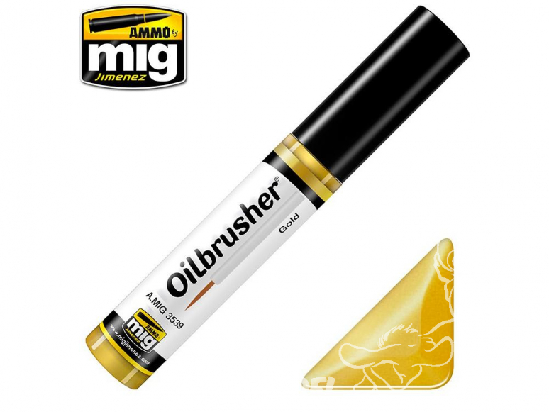 MIG Oilbrusher 3539 Or Peinture a l'huile avec applicateur