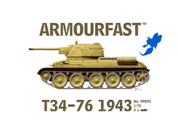 Armour Fast maquette militaire 99022 T34-76 1943 1/72
