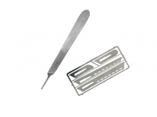 ModelCraft Pkn0008/k Scalpel avec lames scie de precision 0,12mm