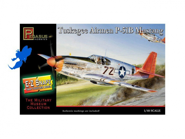 PEGASUS maquette avion 8404 E-Z BuiltKit P-51B MUSTANG 1/48
