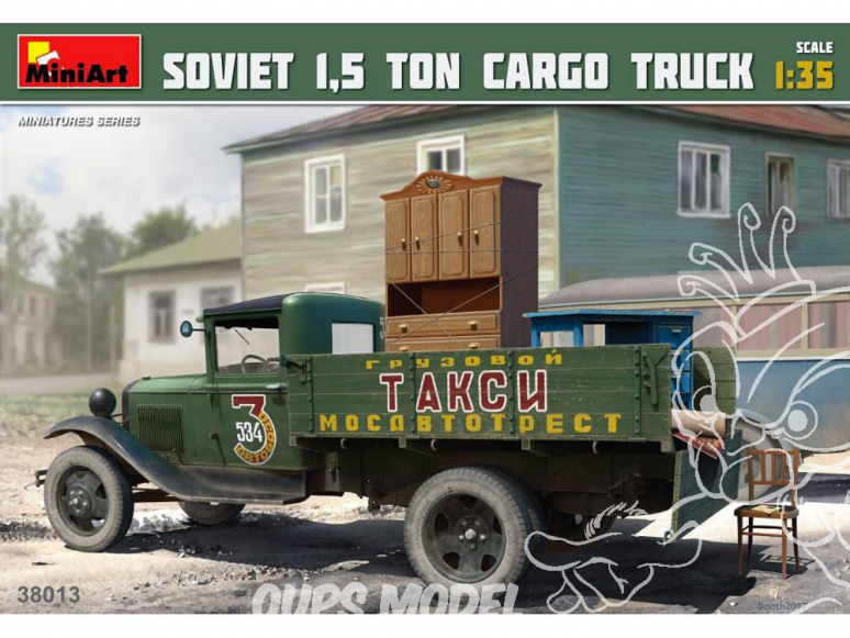 Mini Art maquette militaire 38013 Camion sovietique 1,5 TON cargo 1/35