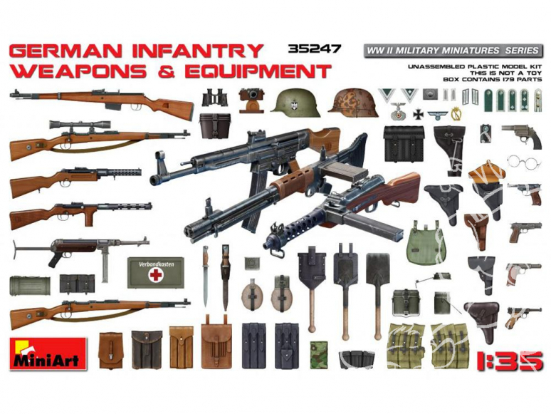 Mini Art maquette militaire 35247 Infanterie allemande avec équipement et armement WWII 1/35