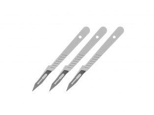 ModelCraft PKN1007/3 Scalpel jetable Set x 3