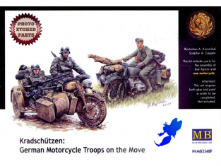 Mb maquette militaire 3548F RECONNAISSANCE MOTOCYCLISTE 1/35