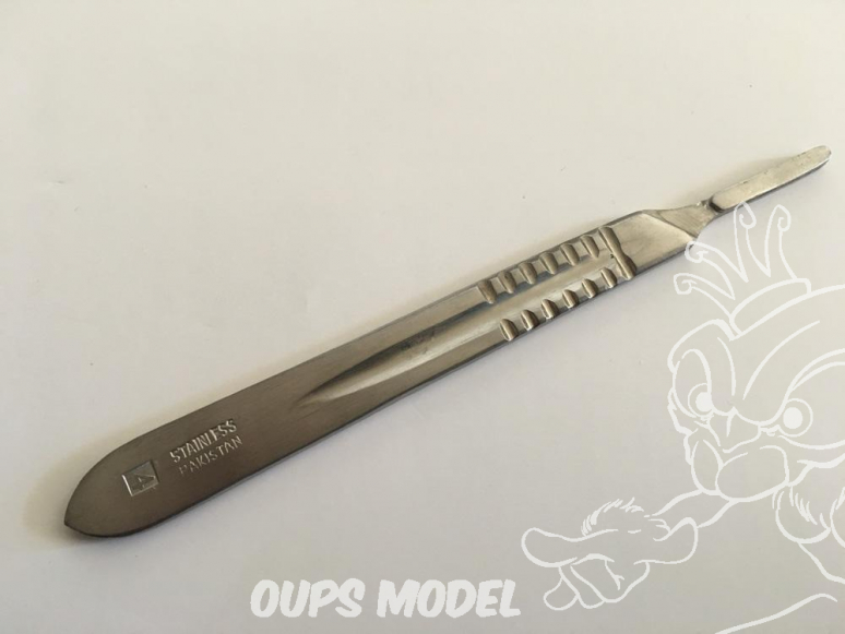 Excel outillage maquette 004 manche de scalpel acier inoxidable large sans lame
