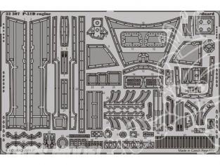 EDUARD photodecoupe 32307 Moteur de P-51D 1/32