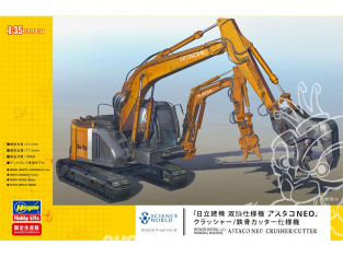 Hasegawa maquette travaux public 52161 Hitachi Double bras Astaco Neo Crusher/Cutter Limited Edition 1/35