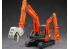 Hasegawa maquette travaux public 52161 Hitachi Double bras Astaco Neo Crusher/Cutter Limited Edition 1/35