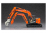Hasegawa maquette travaux public 52161 Hitachi Double bras Astaco Neo Crusher/Cutter Limited Edition 1/35