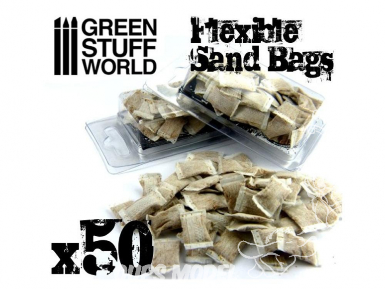 Green Stuff 367153 Sacs de Sable Flexible x50