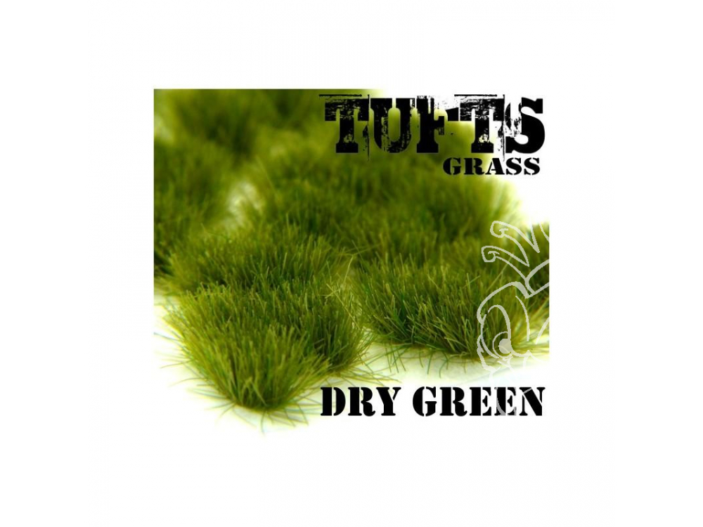 Touffes D'herbe XXL 22 Mm - Auto-adhésif Vert Sec Pour Modélisme, Dioramas, Décors