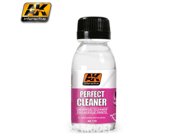 Ak interactive AK119 Nettoyant aéros - Pinceaux acrylique 100ml