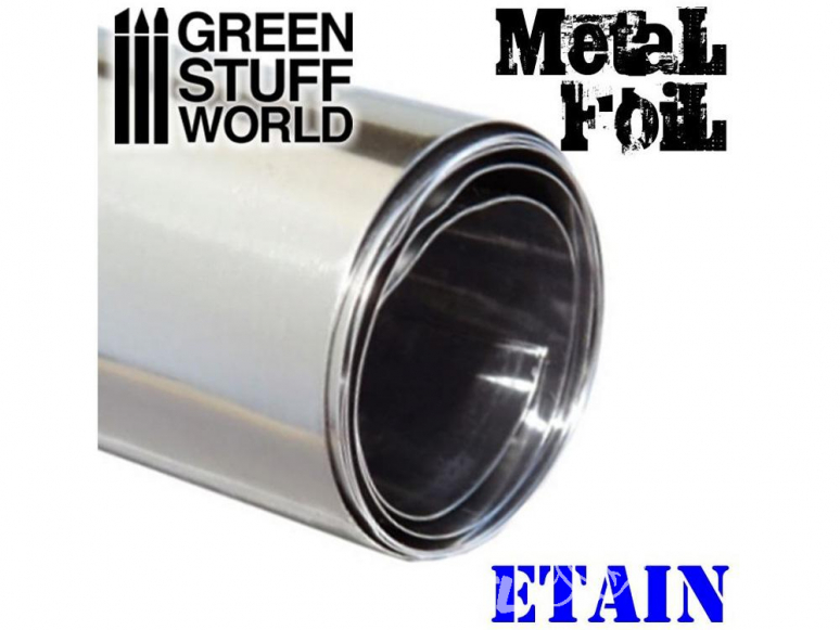 Green Stuff 367450 Feuille de métal flexible ÉTAIN