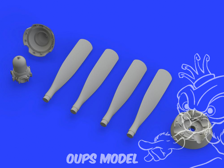 Eduard kit d'amelioration avion brassin 648360 Hélice Hamilton Standard (Uncuffed) P-51D Airfix 1/48