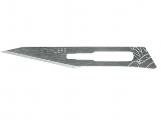 Excel outillage maquette ref11 Lames de scalpel chirurgicale triangulaire en acier inoxydable 2 pièces