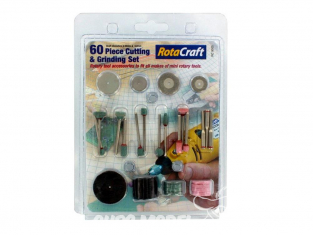 RotaCraft OUTILLAGE rc9005 SET DE 60 PIECES DECOUPE ET MEULAGE